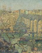 Ernest Lawson View of the Bridge Germany oil painting artist